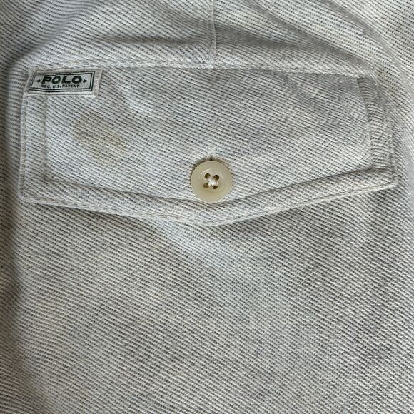 Vintage Polo Ralph Lauren Country Cargo Sweat Casual Pants Mens Size L Stone NEW - Picture 12 of 13